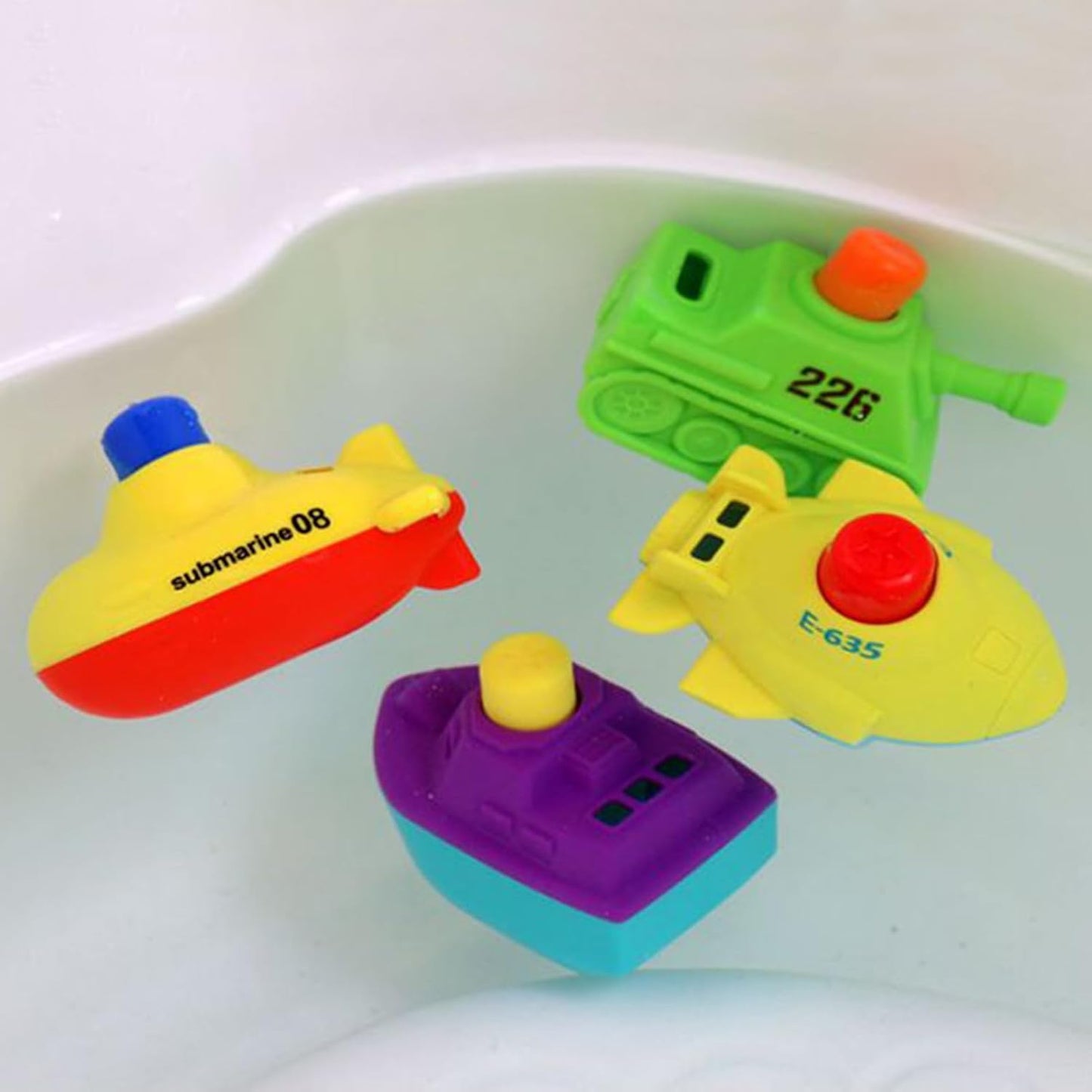 Baby Bath Sprayer Toy, Submarine Toddler Spray Toy, Fun Interactive Educational Sprinkler, Pool Beach Outdoor Water Play for Sink, Bathtub, Bathroom Shower, 3,54 x 2,56 x 1,97 pollici