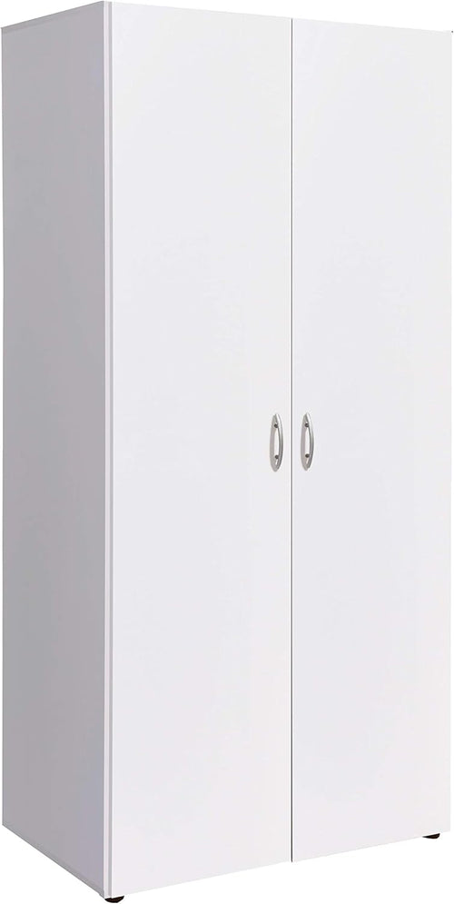 AVANTI TRENDSTORE - Balu 2.3 and 4 Hinged Door Wardrobe, Available in 2 Different Colours and 3 Different Widths (White, 2 Doors)