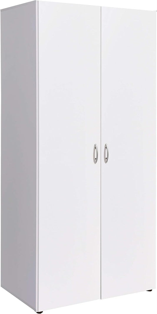 AVANTI TRENDSTORE - Balu 2.3 and 4 Hinged Door Wardrobe, Available in 2 Different Colours and 3 Different Widths (White, 2 Doors)