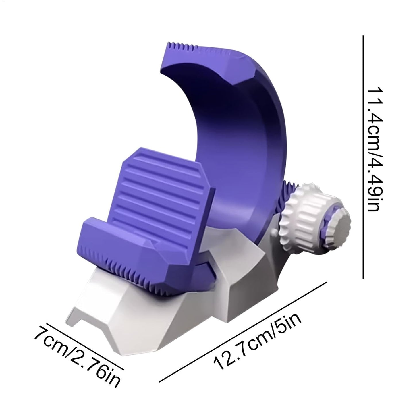 3D Printed Gear Design Desk Smartphone Holder, Portable Cellphone Dock, Stylish Mount, Adjustable Smartphone, Convenient Phone Support, Phone Stand for Travel and Outdoor Use