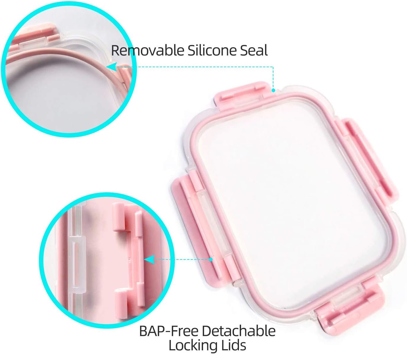 [10 Pack] Glass Meal Prep Containers, Food Storage Containers with Lids Airtight, Glass Lunch Boxes, Microwave, Oven, Freezer and Dishwasher Safe