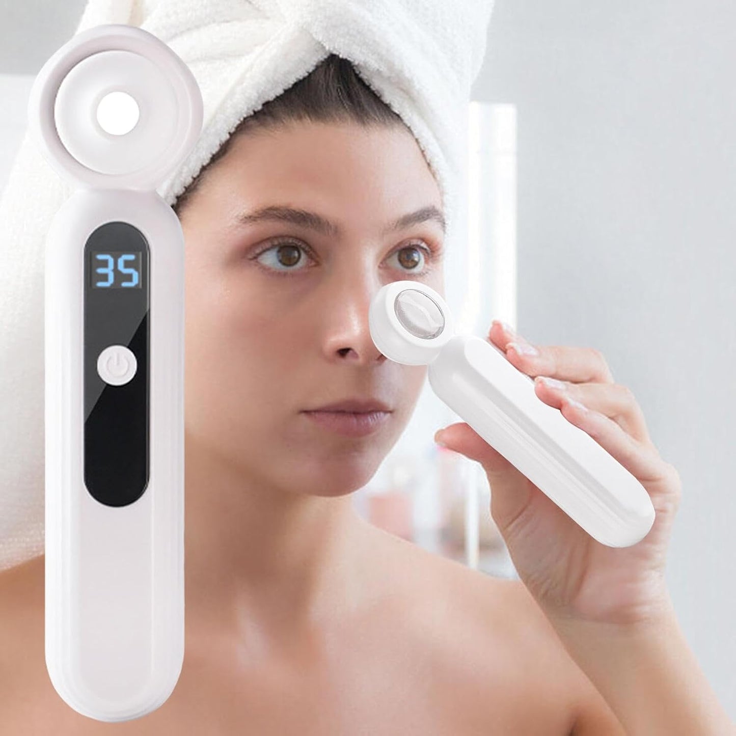 Face Pore Cleaner, Pore Vacuum, Deep Cleansing Tool, Adjustable Suction Levels, Whitehead Extractor Tool With 3 Suction Heads, Skin Care Tools For Face Deep Cleansing