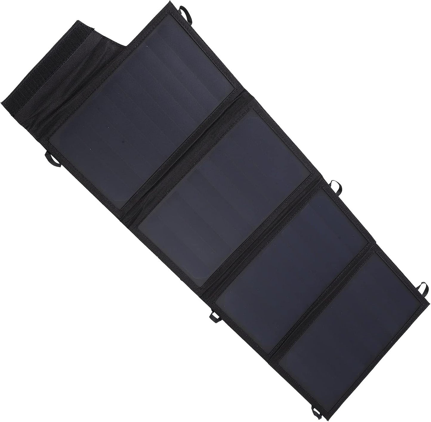 22W Portable Foldable Solar Power Bank Dual USB Charger Hiking Travel Camping