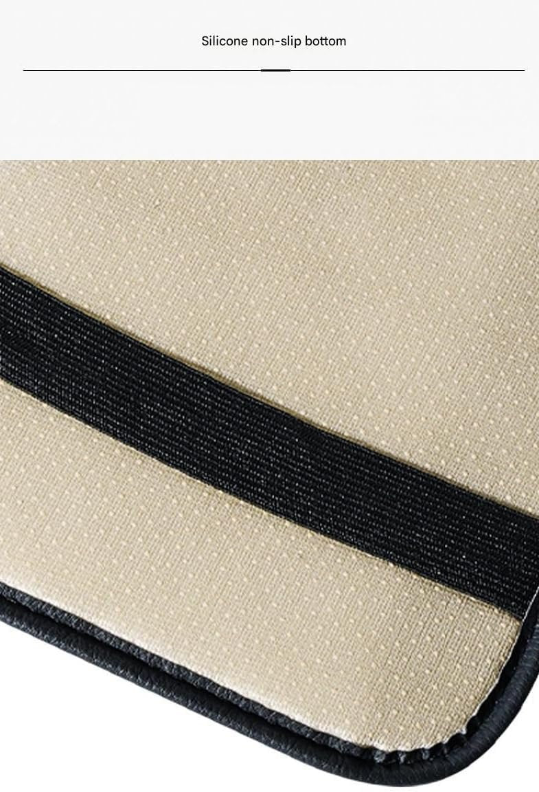 Car Center Console Cushion Pad, Universal Leather Waterproof Armrest Seat Box Cover, Comfortable Auto Armrest Cover Protector, Car Interior Decor Accessories for Most Vehicles (Pink, 32 * 19cm)