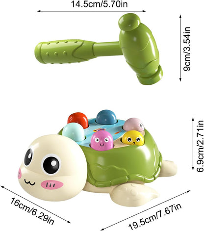 Nuyhgtr Mole Game, Turtle Educational Pounding Toys, Developmental Interactive Learning, Cute Mole Games, Ideal for Kids, Boys And Girls, Play Activity 7.68x6.3x2.72 inch