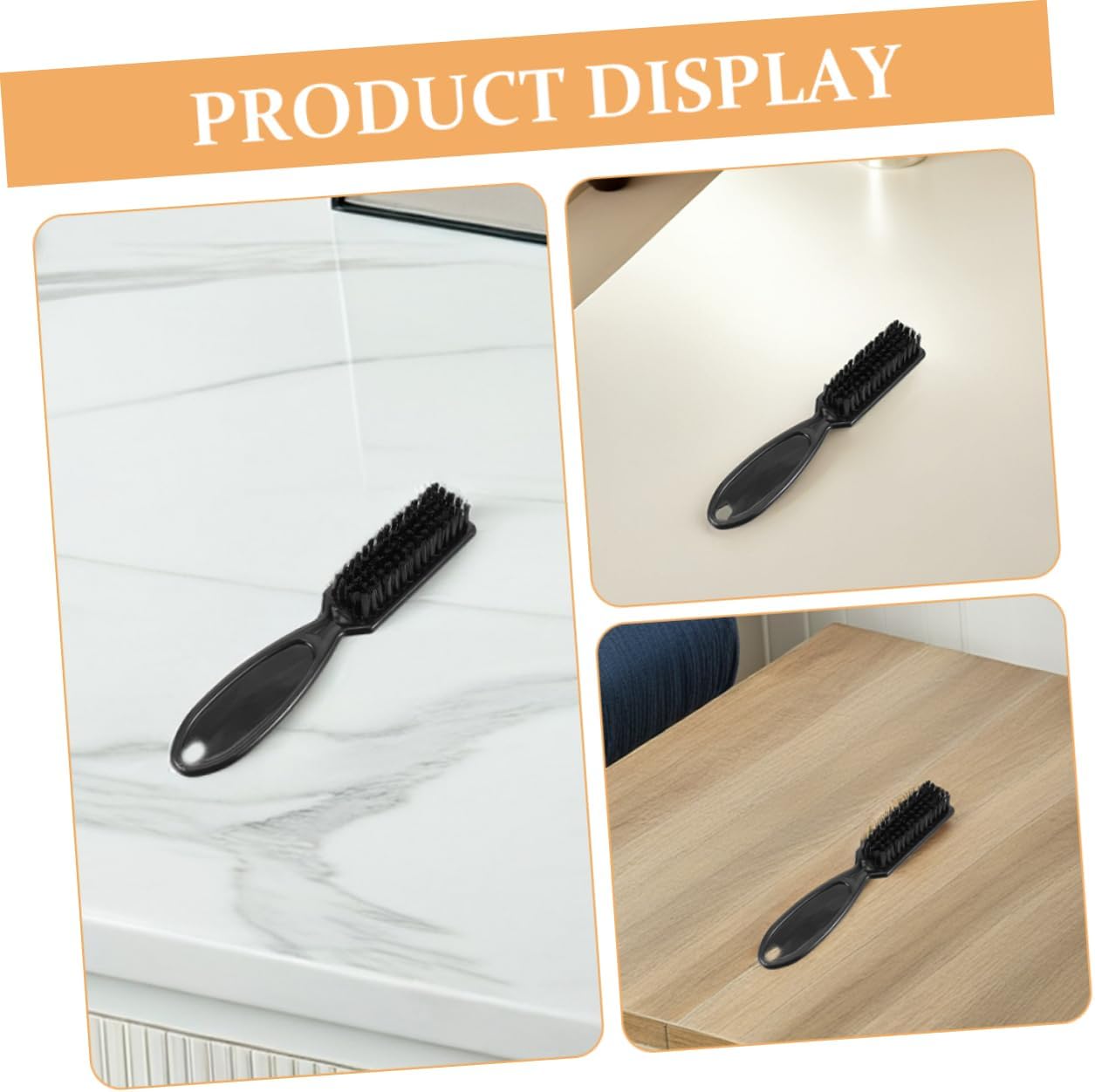SHERCHPRY 4 Pezzi Spazzola Per Pennello Per Cure Lale Clipper Pulitore Per Attrezzi Da Barbiere Rifere Di Cura Pennello Per La Pulizia Dei Salone Black Plastica