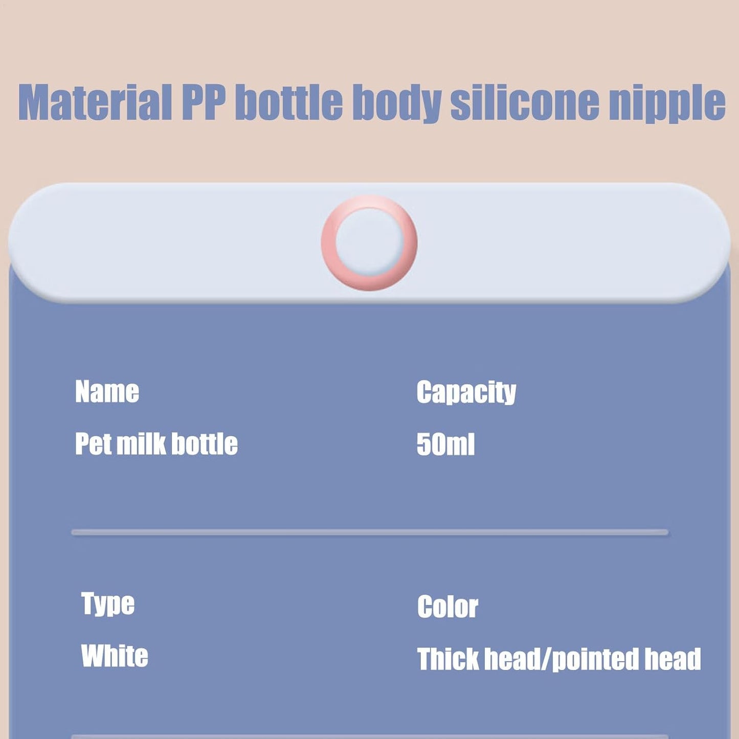 Kitten Feeding Bottle - Cat Bottles for Kittens,Puppy Milk Feeder, Feeding and Watering Supplies, Portable for Indoor Outdoor Small Animals