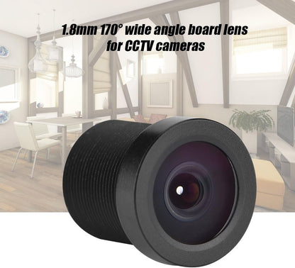 1.8mm 170° Wide Angle 1MP IR Board Lens CCTV for 1/3" and 1/4" CCD Security CCTV Camera, Standard M12x0.5 Thread Mount