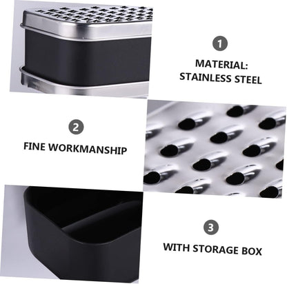 Didiseaon 1pc Grater with Storage Box Multifunctional Kitchen Gadget for Shredding Vegetables and Cheese Peeling Tool for Potatoes and More
