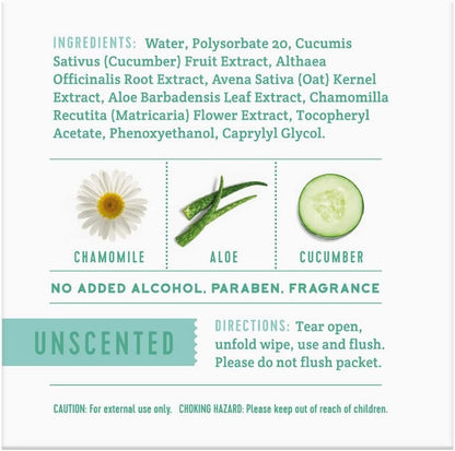Stall Mates Wipes: Flushable, individually wrapped wipes for travel Unscented with Vitamin-E & Aloe (30 on-the-go singles)