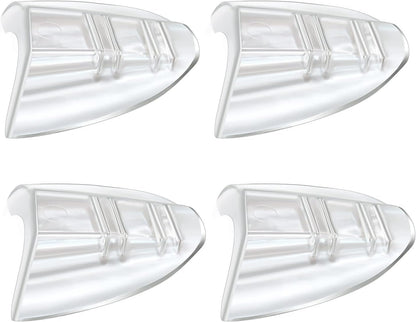 SenZee Glasses Side Shields, 2 Pairs Transparent Glasses Side Protector, Fits Small to Medium Eyeglasses, Easy to Use, Protective