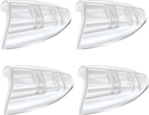 SenZee Glasses Side Shields, 2 Pairs Transparent Glasses Side Protector, Fits Small to Medium Eyeglasses, Easy to Use, Protective