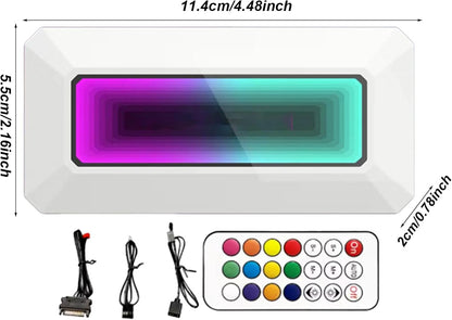 Argb Controller Hub, 8 Ports Motherboard Fan Controller, Prism Algorithm Pc Splitter, PWM Smart Temp Control, RGB Lighting, Desktop Modding Tool, 4.49 x 2.17 x 0.79 Inches