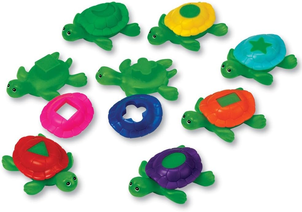 Learning Resources Shape Shell Turtles, Set of 8 (LER7303)