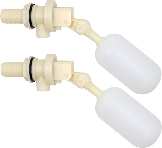 MUDUOBAN 2 Pack Float Valve 1/2 Inch Water Float Ball Valve with Adjustable Arm Filter for Water Trough,Water Tank,Pool,Pond,Fountain,Automatic Waterer Bowl Dog Horse Goat Sheep Pig