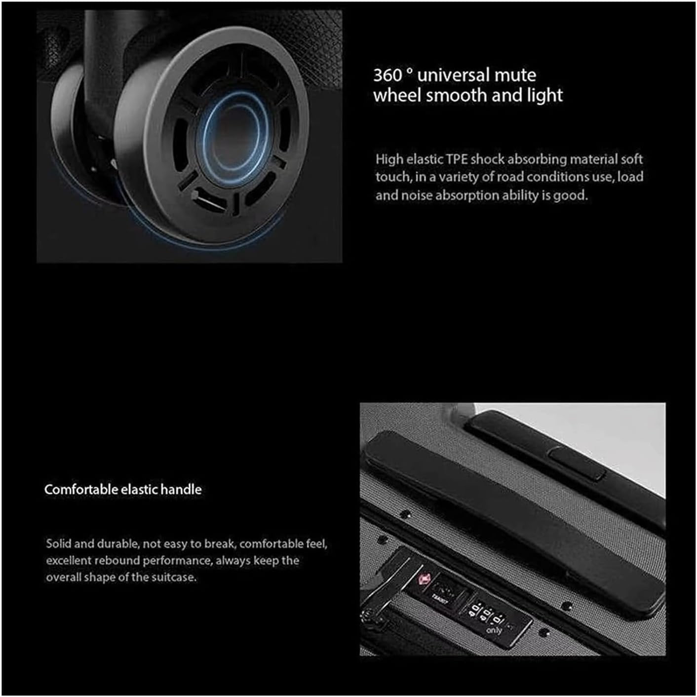 QWAXTRIW Qwaxtriw Suitcase Carries Luggage Intelligent Auto Tracking Pack Case Alarm Cases with Wheels Security Anti-theft Luggage Large Capacity Durable (Color : Silver-)