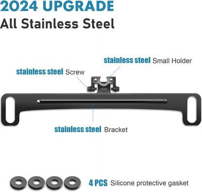 Pixelman Universal Car Rear View Camera License Plate Bracket,Dash Cam Mirror Camera Kit Accessories Rearview Camera Mount, Only Installation Holder for Backup Camera Reverse Camera