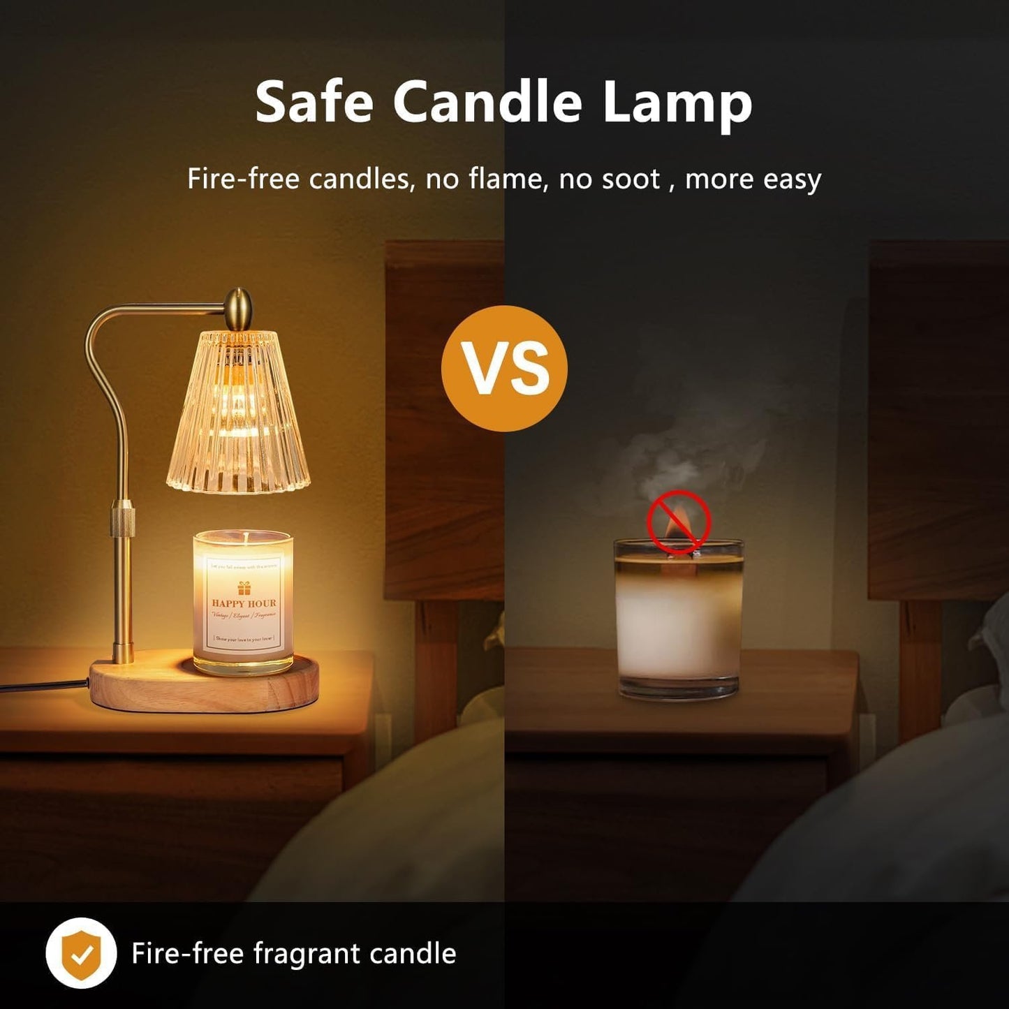 Imenlox Candle Warmer Lamp, with Timer and Dimmer, Adjustable Height, Birthday Gifts for Women Mom, Wax Melt Warmer for Scented Jar Candles, Home Decor