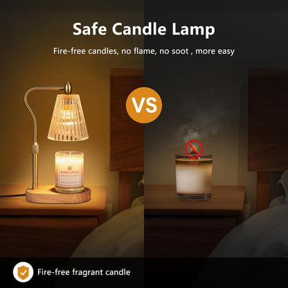 Imenlox Candle Warmer Lamp, with Timer and Dimmer, Adjustable Height, Birthday Gifts for Women Mom, Wax Melt Warmer for Scented Jar Candles, Home Decor