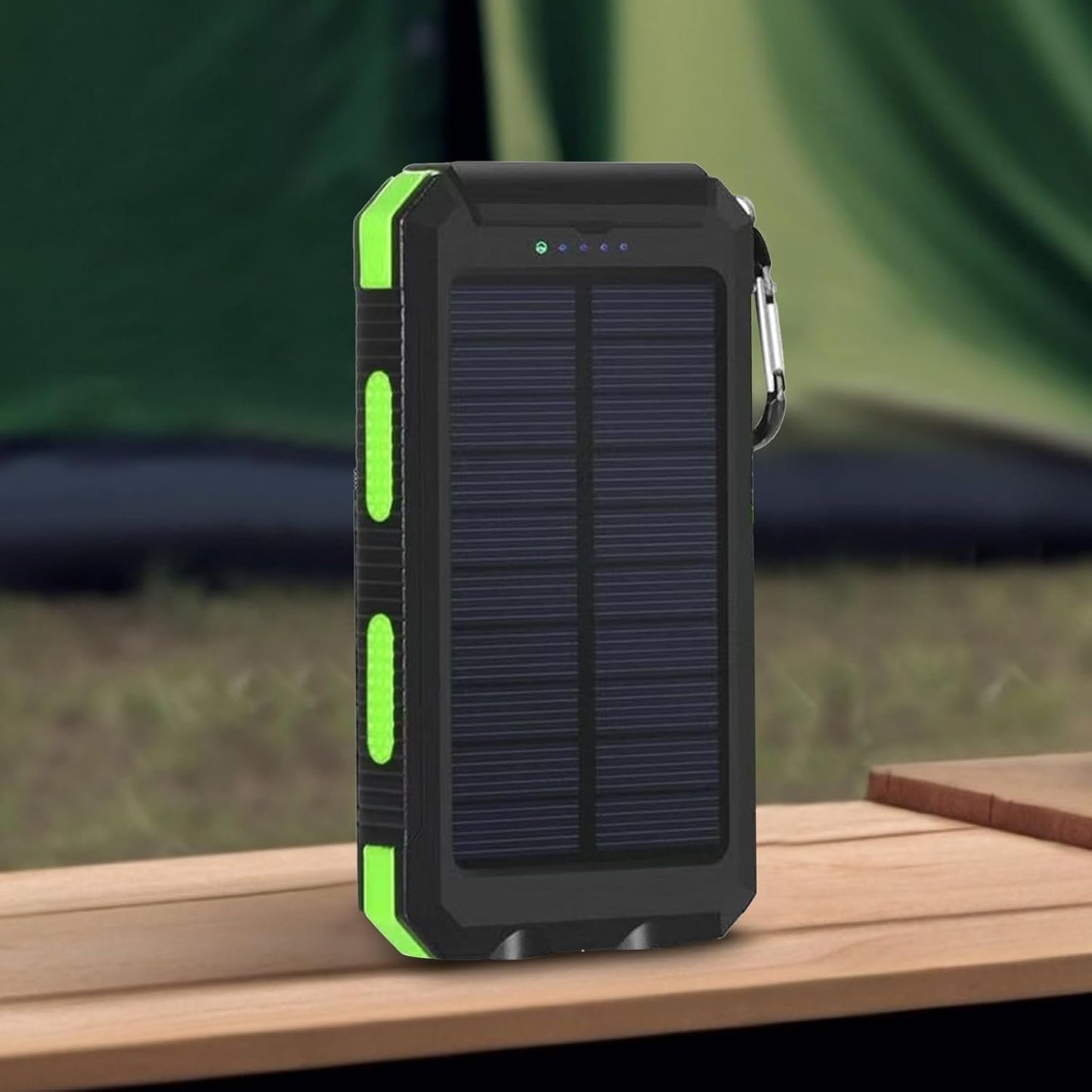 Solar Powered Charger | Fast Charging Solar Battery Pack | Flashlight Fast Charging Survival Gear Wireless Battery Pack for Cell Phone, Outdoor & Fishing