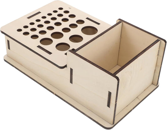 Generic Wooden PU Craft Tool Holder Efficient Organization for DIY Projects Versatile Storage Rack for Crafting Tools Unique Aesthetic Design Minimalist Style Workspace