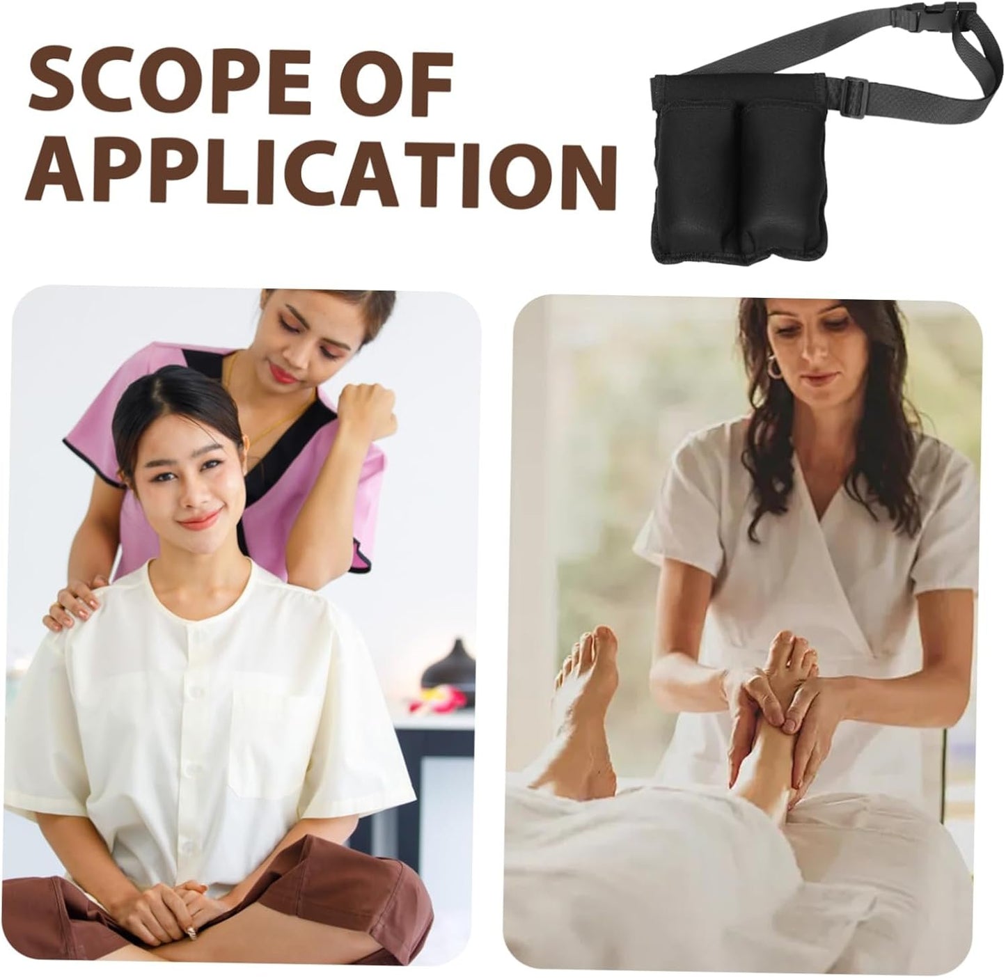 Outanaya Portable Massage Oil Holder Case with Adjustable Belt Ergonomic Design for Easy Carrying of Lotion