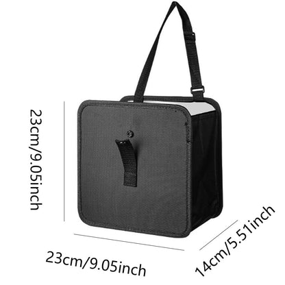 Foldable Car Trash Can,Multifuntional Car Waste Basket,Hanging Garbage Bin with Large Capacity,Waterproof Leakproof Car Garbage Can Bag,Storage Organizer Trash Bin for Car Accessories Interior