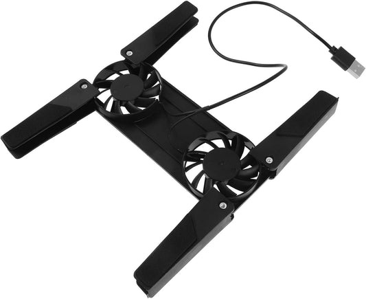 KALLORY Gaming Laptop Cooling Stand USB Powered Riser with Slip Feet for Laptops Efficient Air Cooling Design for Better Heat Dissipation Office