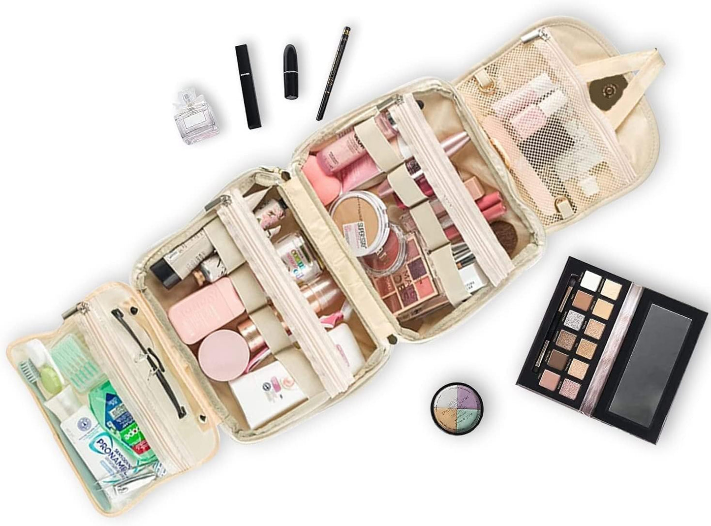 Hanging Travel Toiletry Bag Cosmetic Make up Organizer for Women and Girls,Travel Accessories,Make Up Bag Toiletries Waterproof Portable Wash Bag