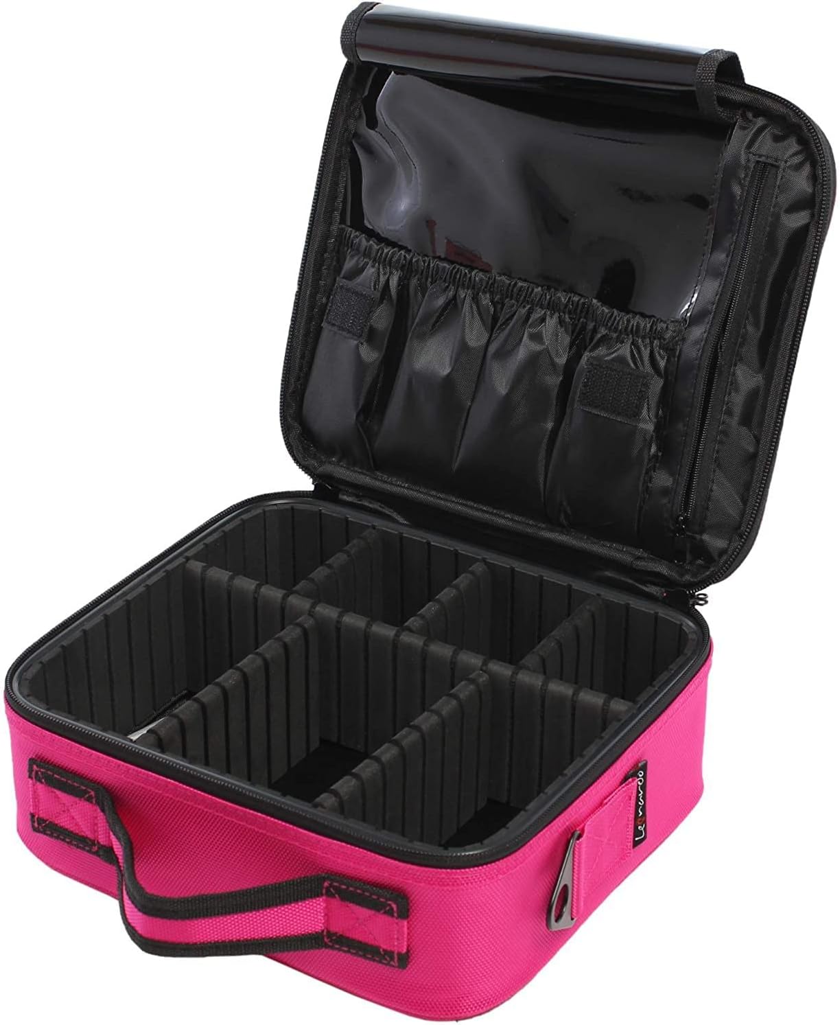 Leonardo LEO50819 Makeup Case Small Professional Makeup Bag for Travel Cosmetics for Make-up Artist Small without Mirror