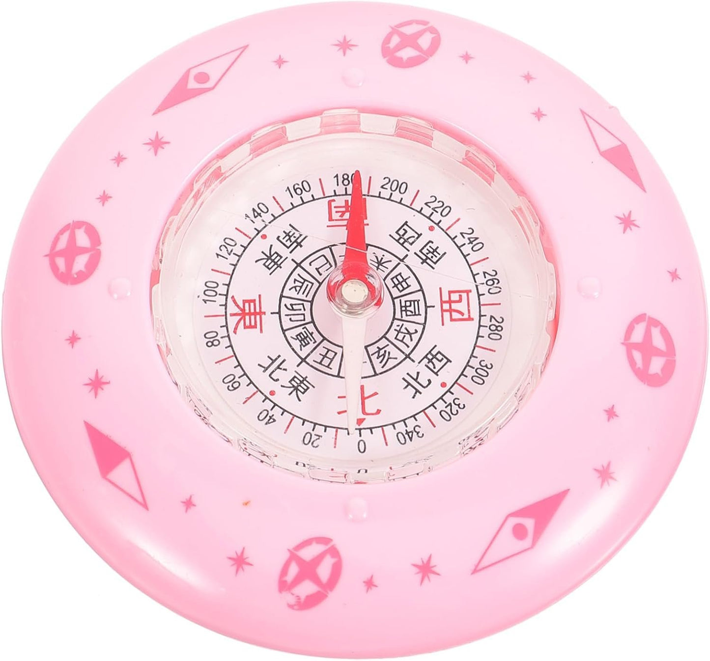 GOOHOCHY Mini Compass for Student Outdoor Portable Plastic and Metal Material Compact Design Random Color