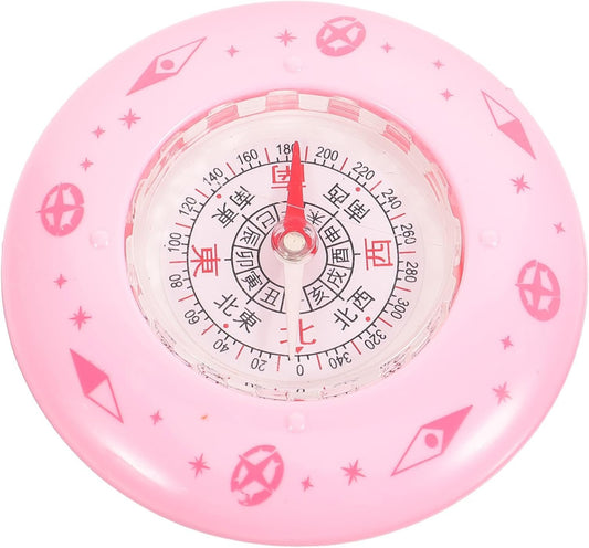 GOOHOCHY Mini Compass for Student Outdoor Portable Plastic and Metal Material Compact Design Random Color