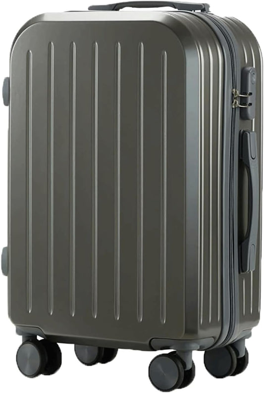 Wheeled Suitcase, Large Capacity Durable Suitcase Student Carry-on Luggage Security Combination Lock Women's Suitcase, 24 inches, Yellow,Black-20 inches