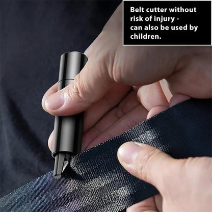 Protexor Safety Hammer & Seatbelt Cutter, 2 in 1 Car Window Breaker Seatbelt Cutter Glass Window Breaker Under Water, Life Hammer Car Emergency Escape Tool Keychain and Seatbelt Cutter(2pcs Set2)