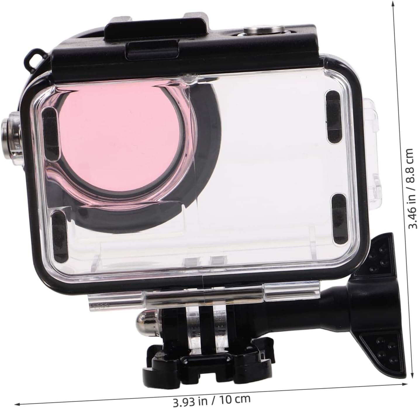 HOMSFOU Small Camera Housing Waterproof Shell Camera Protective Cover Dual Cold Shoe Mounts for Drones Digital Camera Case