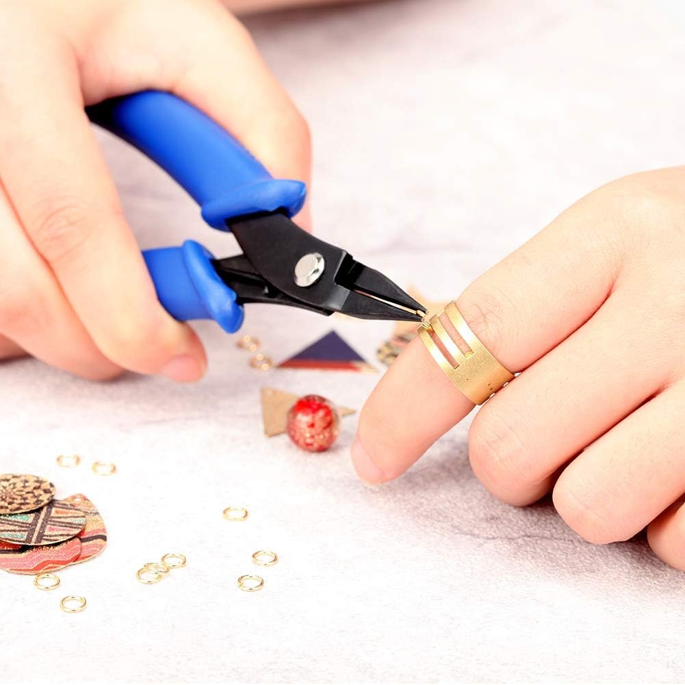 SPEEDWOX Round Nose Pliers with smooth jaws 5.5 Inch Jewelry Pliers for Jewelry Making Bending and Looping wires Craft DIY Hobby Tools