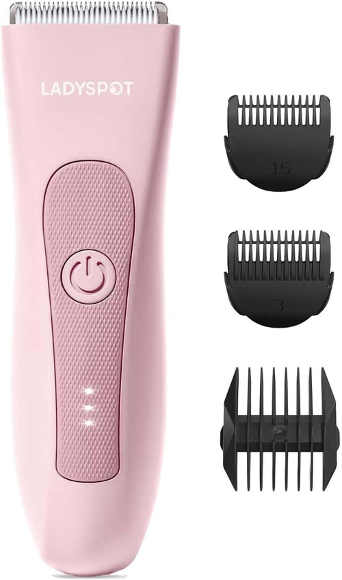 LADYSPOT™ Hair Finishing Trimmers, with 3 Guard and Replaceable Ceramic Blade Heads, LADYSPOT™ Hair Shaver Kit Sets (Women-Pink-Version)