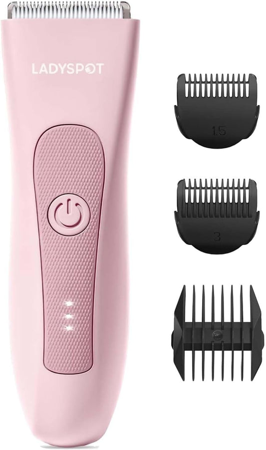 LADYSPOT™ Hair Finishing Trimmers, with 3 Guard and Replaceable Ceramic Blade Heads, LADYSPOT™ Hair Shaver Kit Sets (Women-Pink-Version)