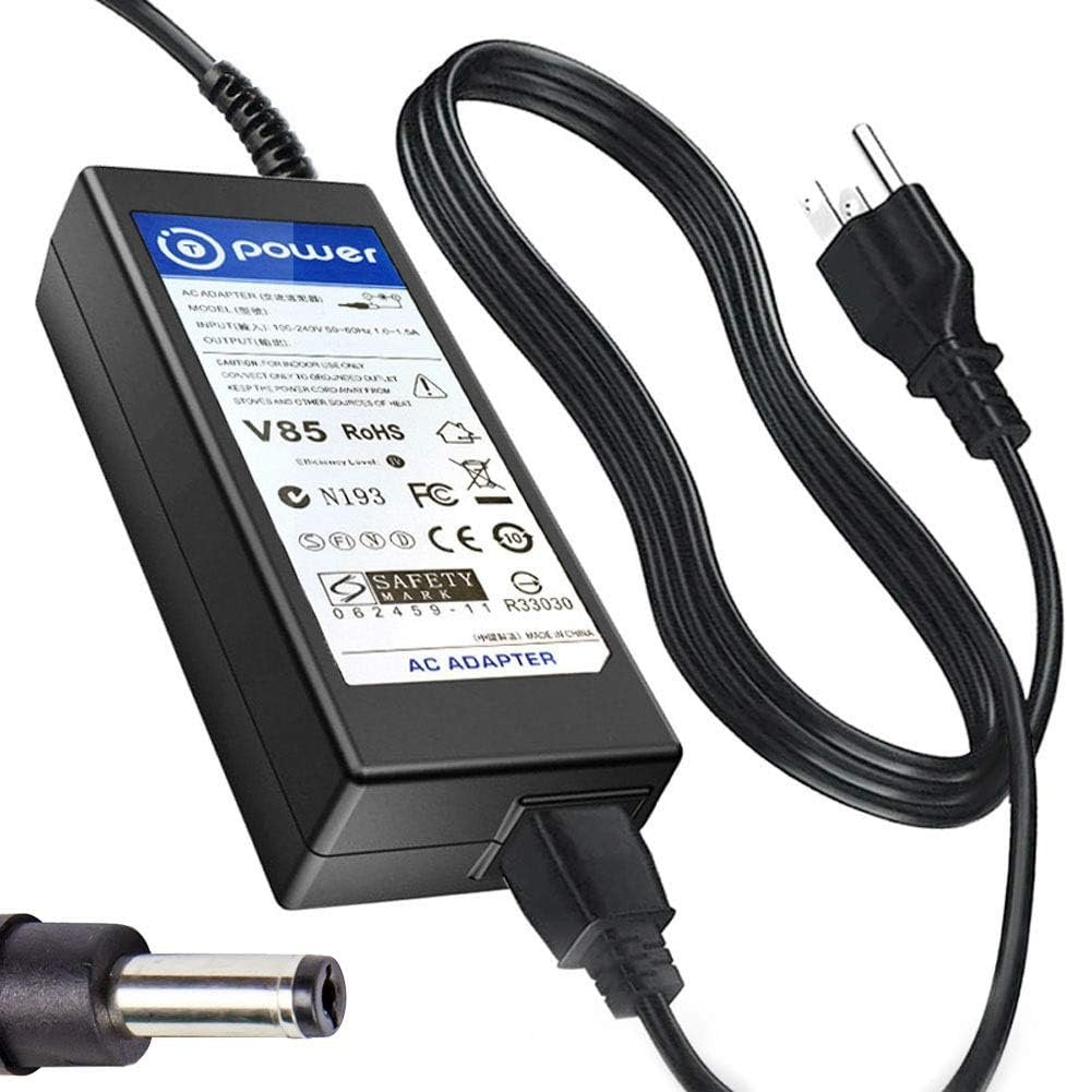 T POWER 15V Charger for Rockpals NinjaBatt Okpro Portable Power Station 200W 250W 300W & 500 Watt Solar Generator Ac Dc Adapter Power Supply