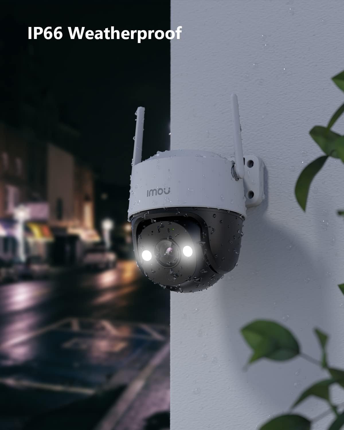 Imou 2.5K WiFi Security Camera Outdoor, 360Â° PTZ Wired Home IP CCTV Camera 4MP, AI Human/Motion Detection, 30M Color Night Vision, Auto Tracking, Siren&Spotlight, 2-Way Audio, IP66, Works with Alexa
