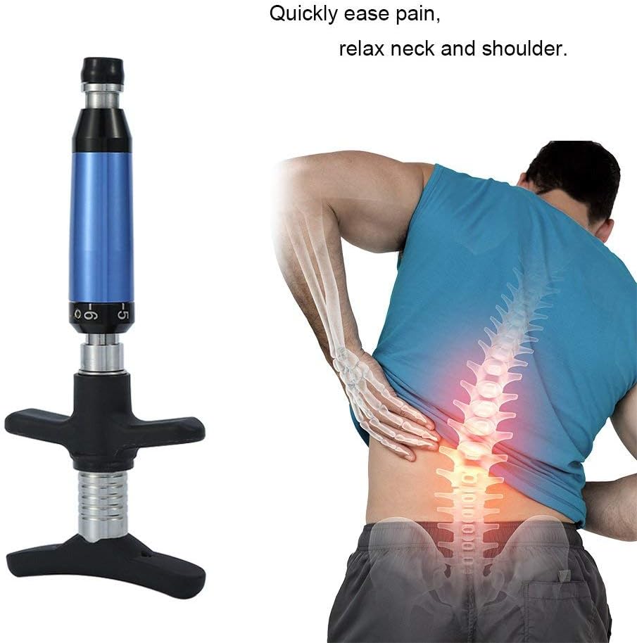 Hongzer Chiropractic Adjusting Tool, 6 Levels Manual Spine Activator Massage Wand for Neck, Back, Shoulders, Joints