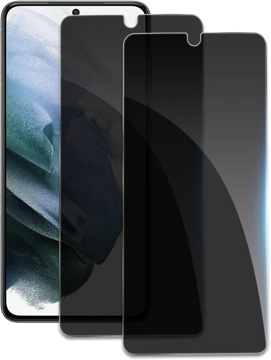 Privacy Screen Protector for Samsung Galaxy S21 5G, Shatterproof Tempered Glass Accessories, Anti Spy Tempered Glass Film, Case Friendly Ultra Resistant 9H Hardness Anti-Glare HD Black -2 Pack