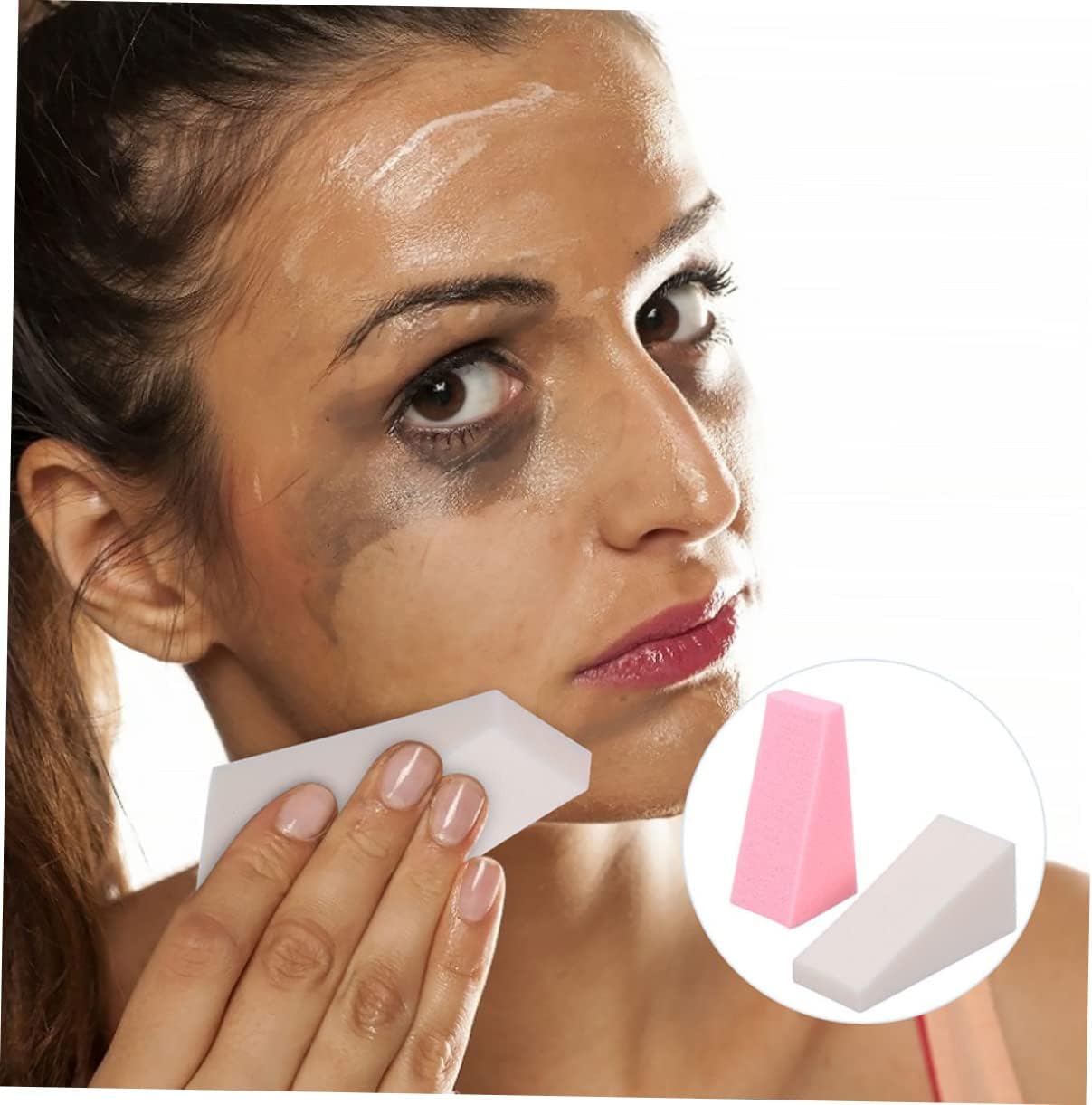 NIYANGLE 50Pezzi Sponge Makeup Applicator Spugnettper Polvere Accessori Cosmetici Professionali Per Applicazione Umida Per Fondotinta