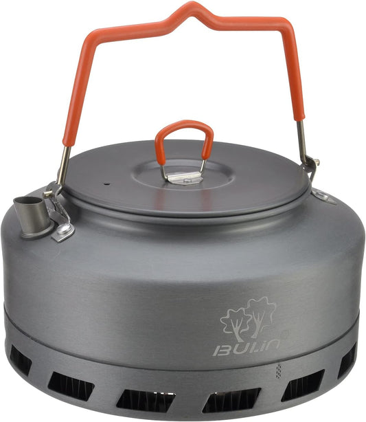 Bulin Camping Kettle 1.1L Heat Exchange Camp Tea Coffee Pot Lightweight Outdoor Hiking Gear Portable Teapot