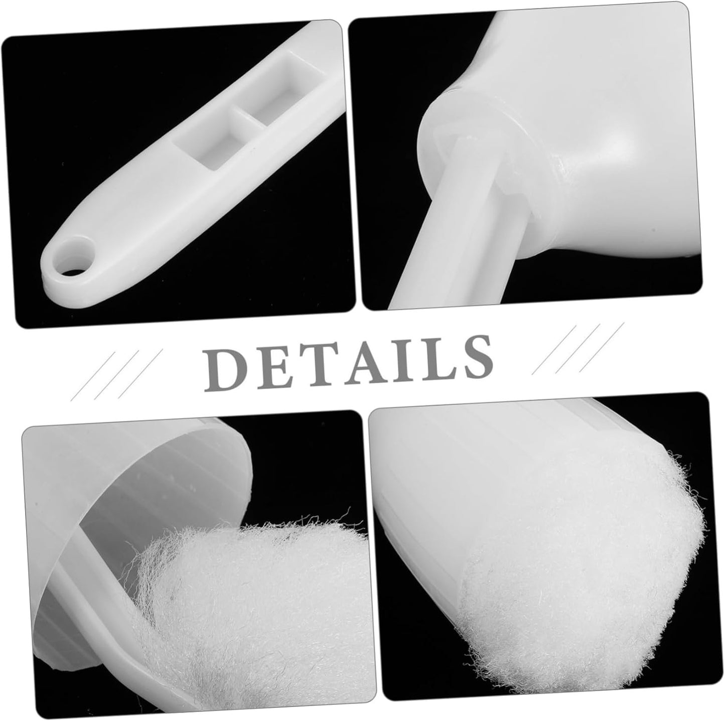 IMIKEYA Toilet Bowl Brush with Long Ergonomic Handle Soft Swab Mop for Easy Cleaning for All Toilet Types