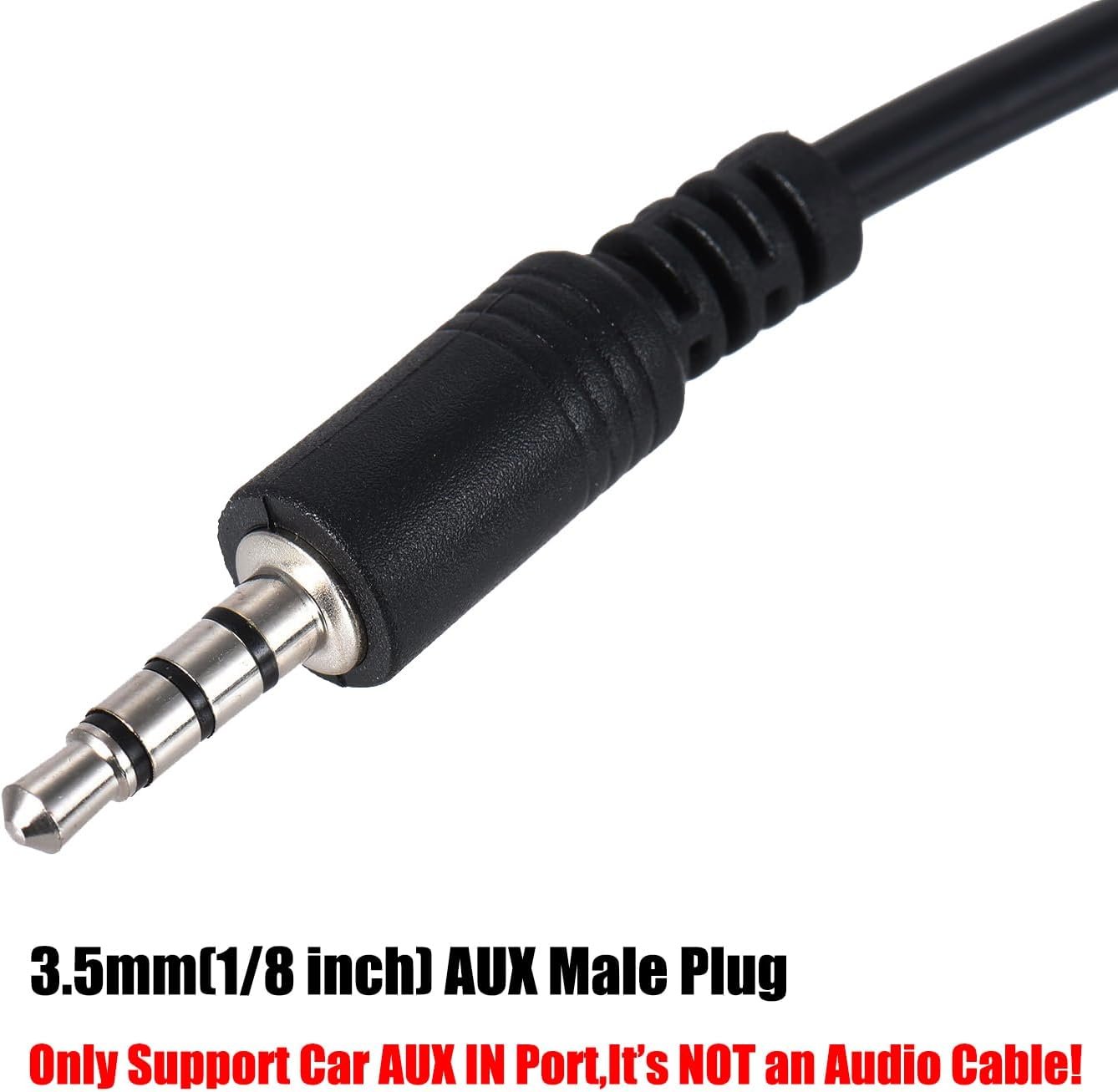 Warmstor 3.5mm (1/8 inch) AUX Audio Plug Male to USB 2.0 Female OTG Adapter Converter Cable for Playing Music with U-Disk in Your Car