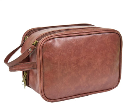 Wimnqie Toiletry Bag for Men, Hygiene Bag for Men, Shaving Bag Men's Toiletry Bag, Reusable Men's Cosmetic Bag, Toiletry Bag Organiser, Large Travel Toiletry Bag for Men, brown, Siehe Beschreibung,