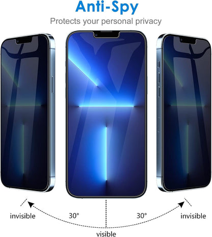 JETech Privacy Screen Protector for iPhone 13 Pro Max 6.7-Inch, Anti Spy Tempered Glass Film, 2-Pack