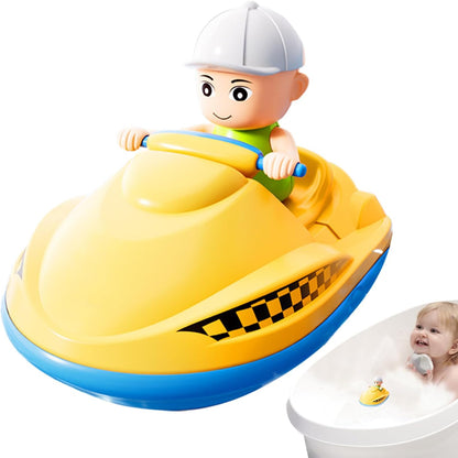 Bath Toys, Wind Up Water Toys, Animal Swimmers with Swimming Motion, Bright Color Design, Interactive Sensory Play for Toddler, Pool, Bathtub, Beach, Shower Fun, Yellow/Blue