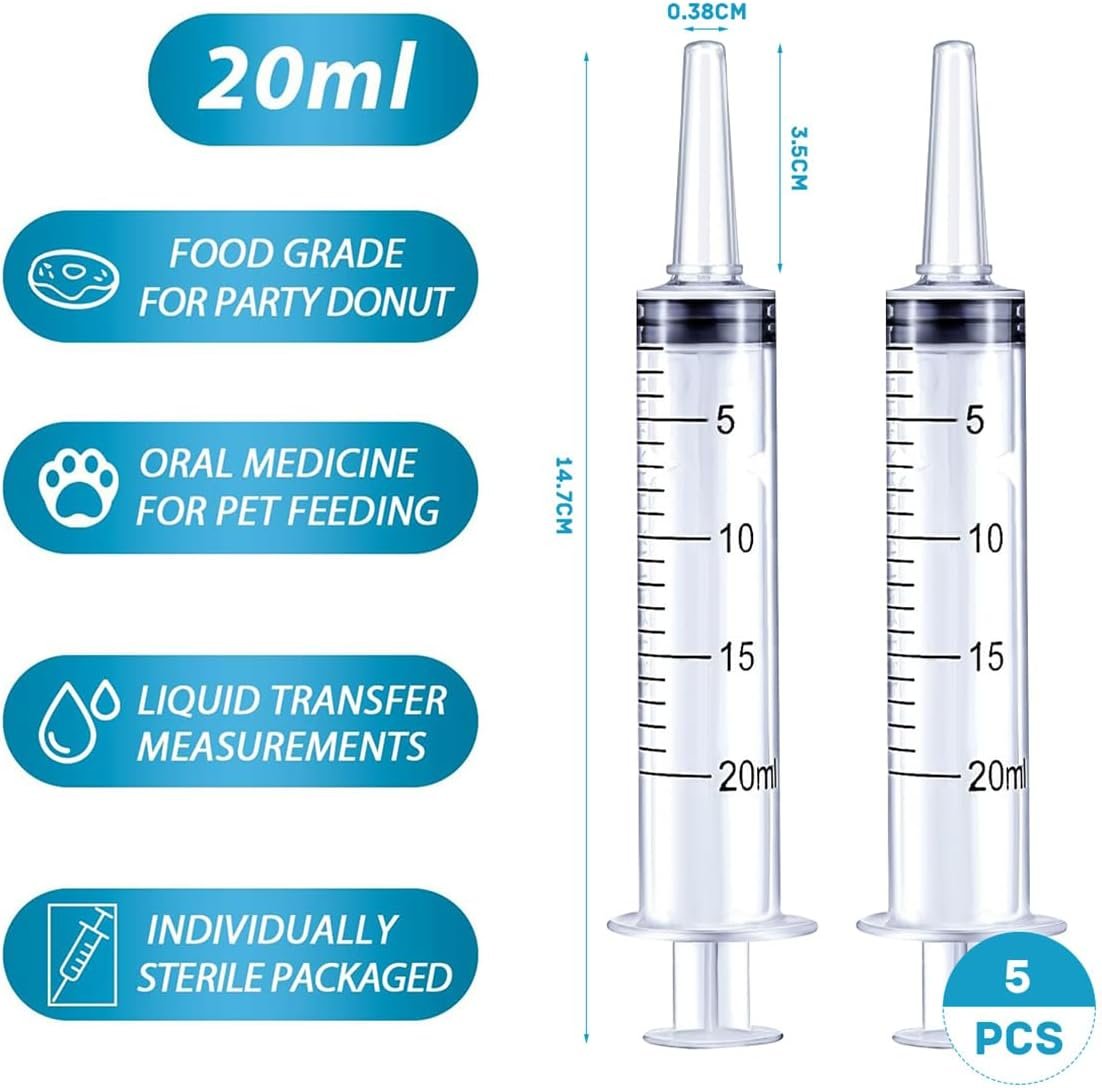 Watering Refilling Pet Nursing Supplies for Feeding Pets Scientific Labs Measuring Liquids 5 Pack